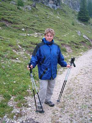 Wir sind kurz vor der H&uuml;tte, endlich l&auml;sst der Regen nach.