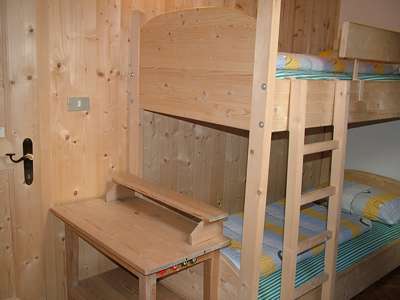 Im unteren Doppelstockbett wird ein Opa schlafen.