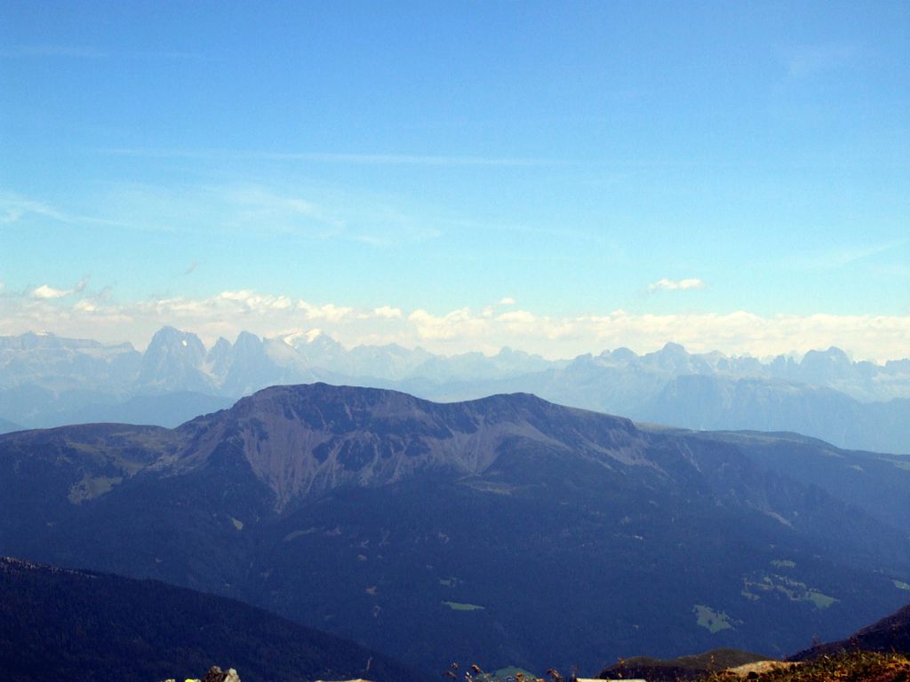 Die Dolomiten sind eine beeindruckende Kulisse.