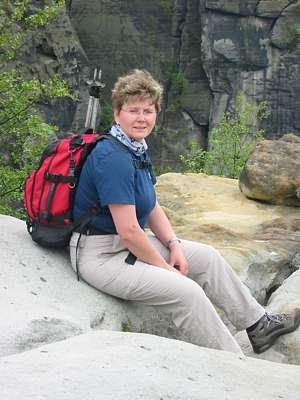 Evi genie&szlig;t derweil den Ausblick.