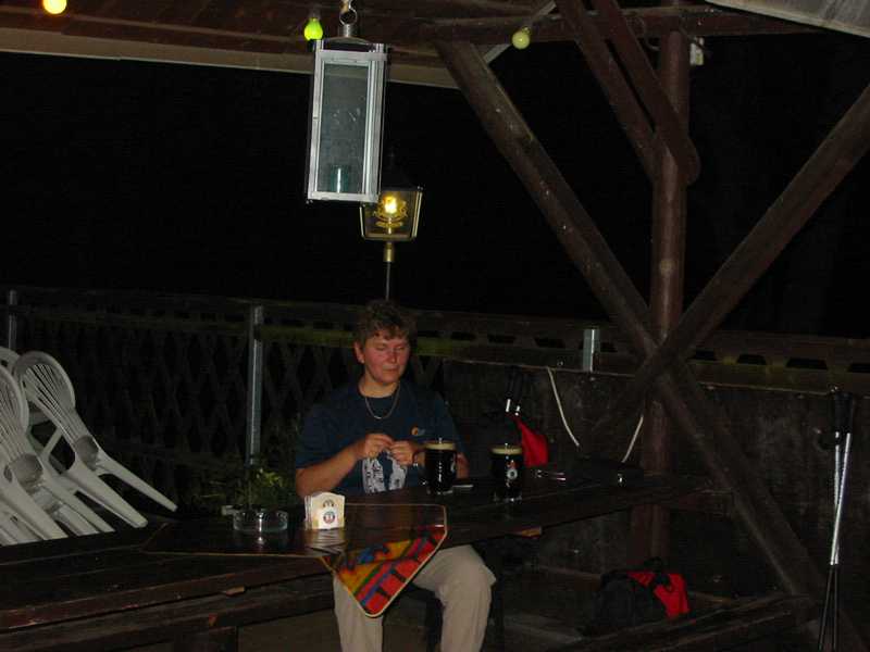 Kraft kommt vom Kraftstoff - haben wir uns gesagt und nach der anstrengenden Tour im Forsthaus noch ein Schwarzbier bestellt.