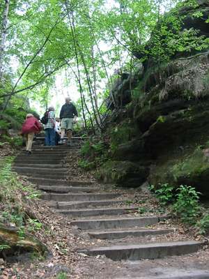 Wie gehabt, eine Treppe...