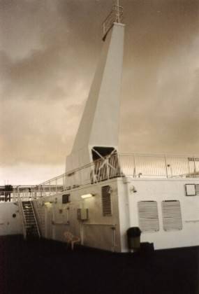 Der Ausguck unseres Schiffes, der FS Sk&aring;ne.