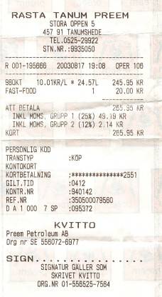Zum ersten Mal in Norwegen getankt! Man wei&szlig; ja nicht, was kommt, da ist ein voller Tank immer beruhigend.