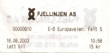 Eine weitere funktionierende Mautstelle, auch der Transit durch Oslo kostet seit neuestem etwas..