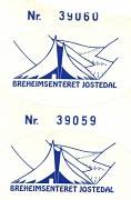 F&uuml;r 6,50 &euro; markieren diese Aufkleber den Gast im Breheimsenteret als zum Rundgang berechtigt. Wir haben sie versehentlich nicht angelegt, es ging auch so.