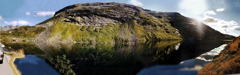 Wir sind oben am Nyst&oslash;lvatnet - See, er ist einfach wundersch&ouml;n.