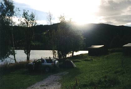 Sonnenuntergang am Strandefjorden - ein wundersch&ouml;nes Schauspiel.