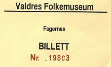 Meine Eintrittskarte - 30&nbsp;NOK, etwa 8&nbsp;&euro;.