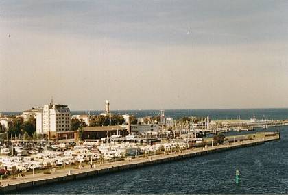 Der Rostocker Hafen.