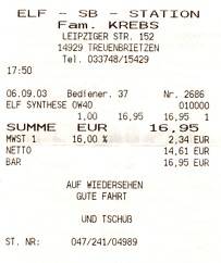 Wir wissen, es war ein Fehler des Bordcomputers, aber hier haben sie das richtige &Ouml;l. Eine Flasche muss sein, es beruhigt ja doch irgendwie..