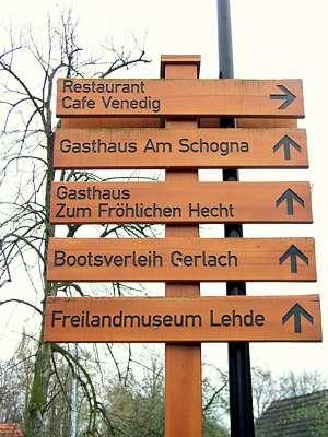 Wir haben Lehde erreicht.