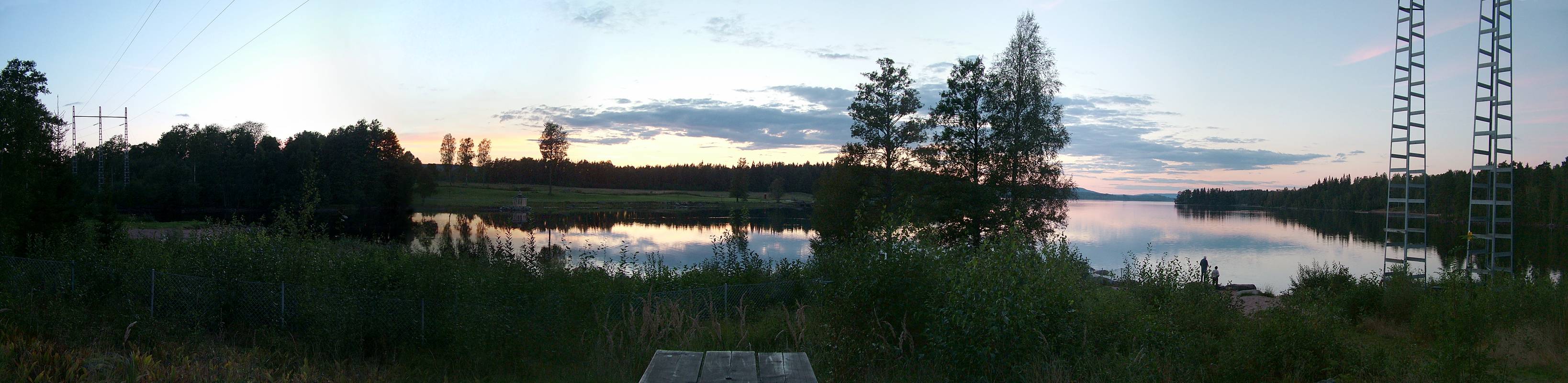 Es wird langsam dunkel am Lersjön.