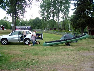 Wir bereiten uns auf eine einw&ouml;chige Tour vor.