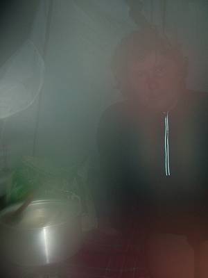 Der Nebel ist nicht im Zelt, sondern in der Kamera.
