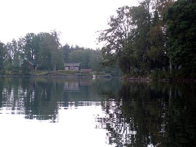 Das Haus auf der anderen Seite der Bucht.