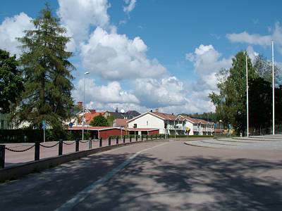 Der Blick auf Filipstad, in Richtung Hafen.