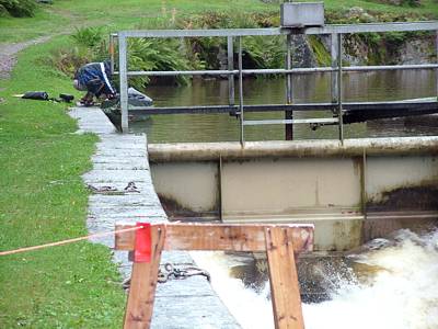 Das obere Tor der Schleuse.