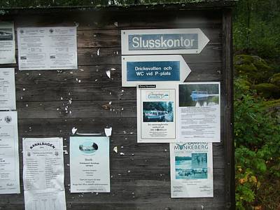 Allerhand Infos und der Hinweis auf das Kontor.