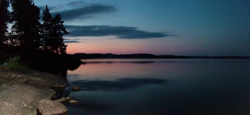 Das abendliche Panorama ist wundersch&ouml;n.